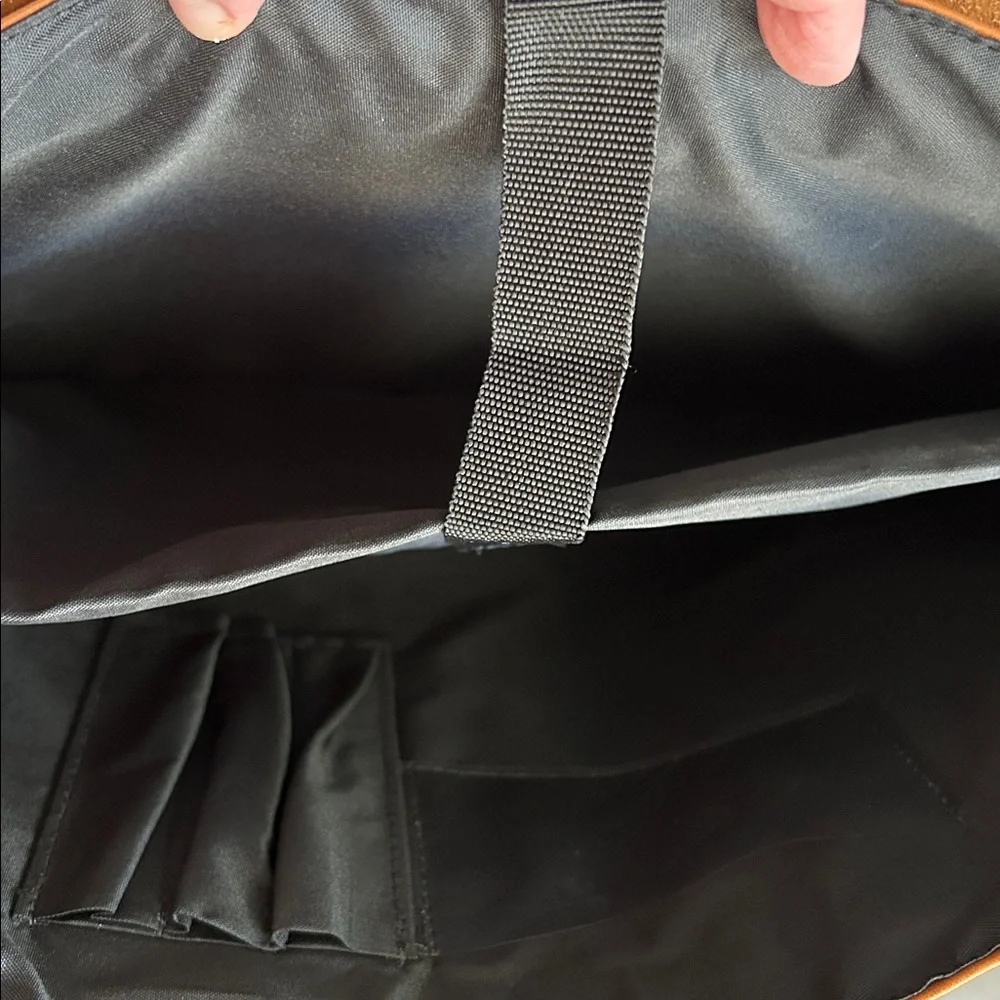 David‎ King Half Flap Messenger Bag-Tan